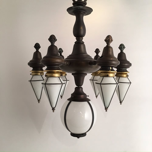 7-light Bronze Stalactite Chandelier